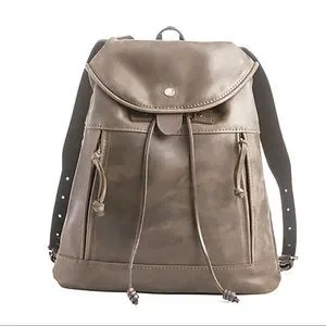 NEW Natalia Drawstring Leather Backpack (BROWN Color) Frame_2_60_2000x.jpg?v=1744805170 main image 3